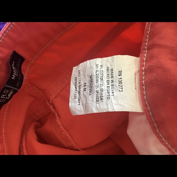 Riders LEE mid rise Jean short pink size 10. 🌺. Nice bright color - Picture 5 of 6
